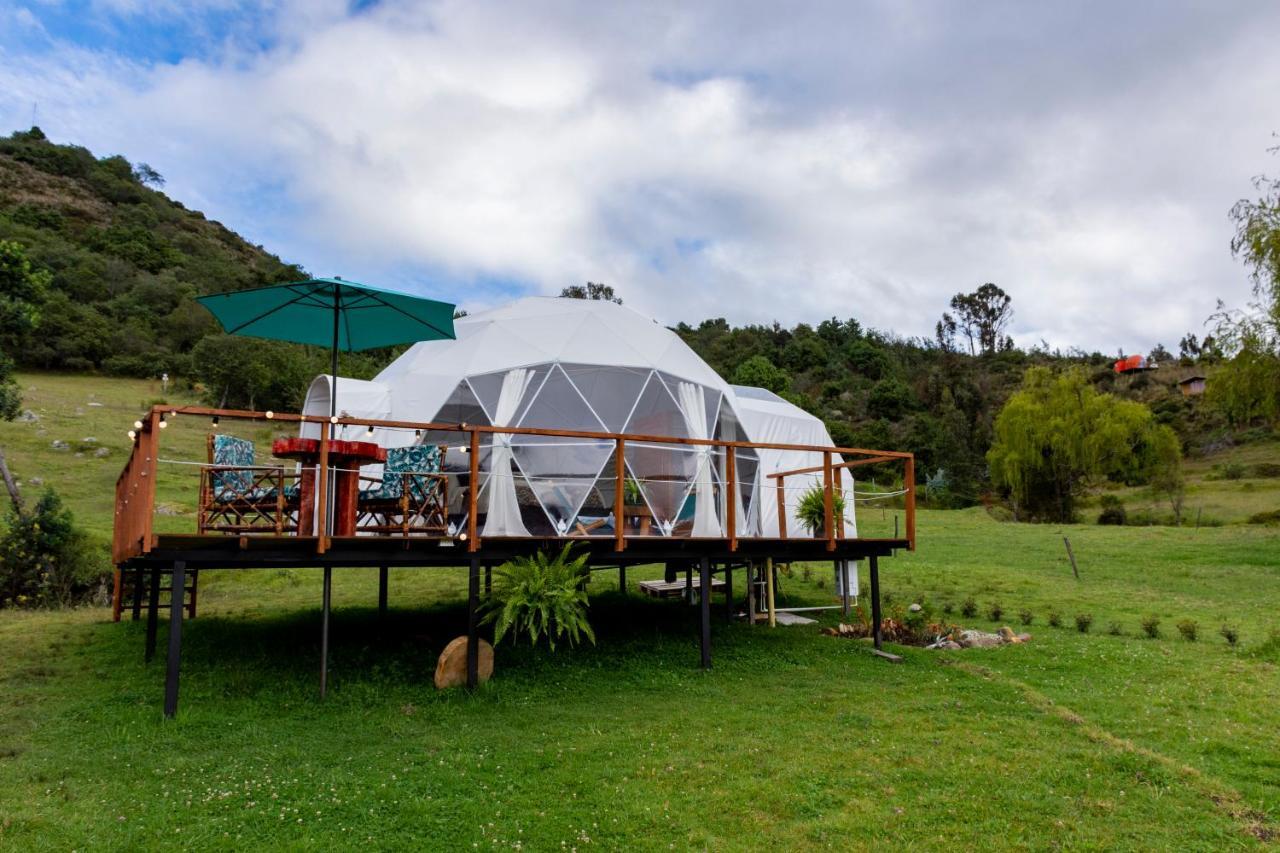 Glamping Claro de Luna Guatavita Exterior foto