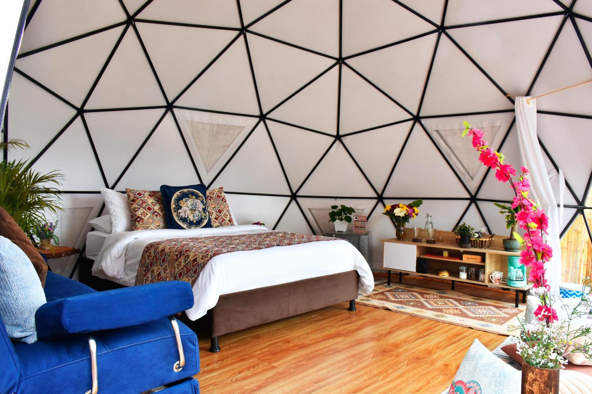 Glamping Claro de Luna Guatavita Exterior foto