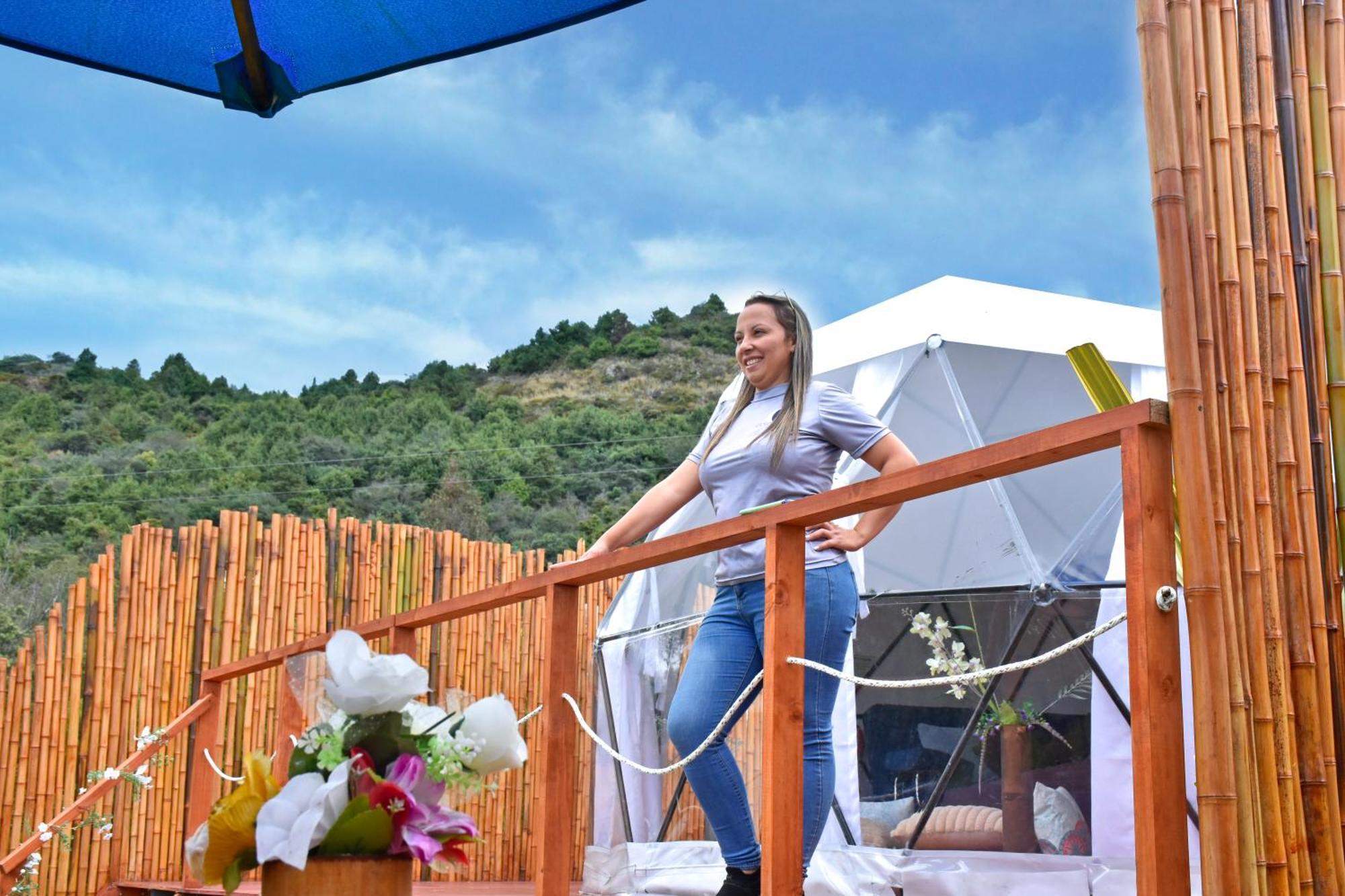 Glamping Claro de Luna Guatavita Exterior foto