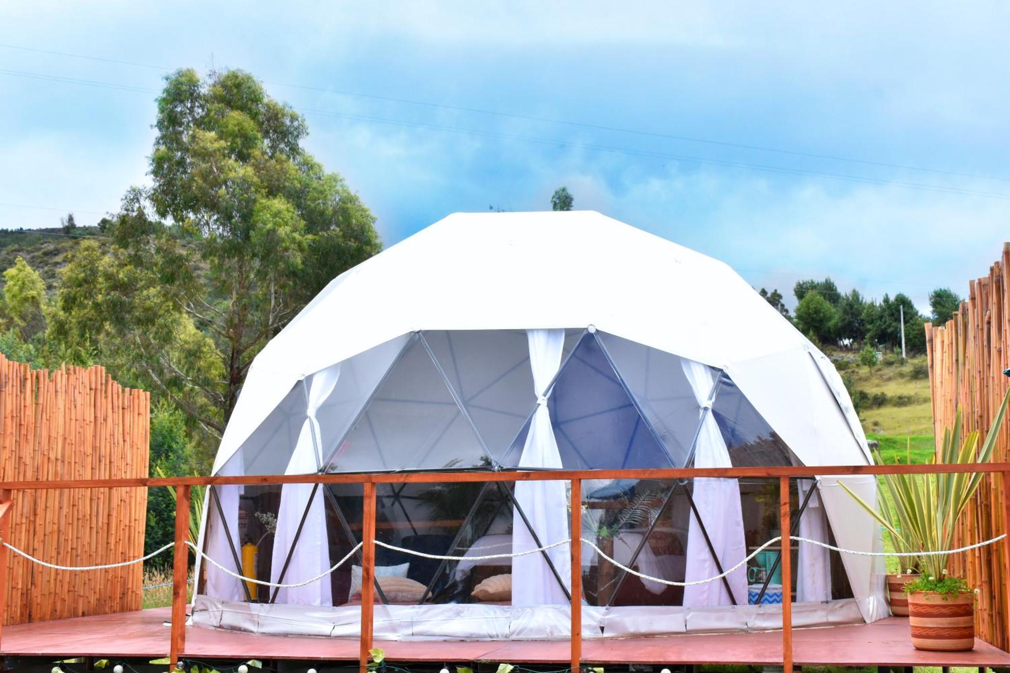 Glamping Claro de Luna Guatavita Exterior foto