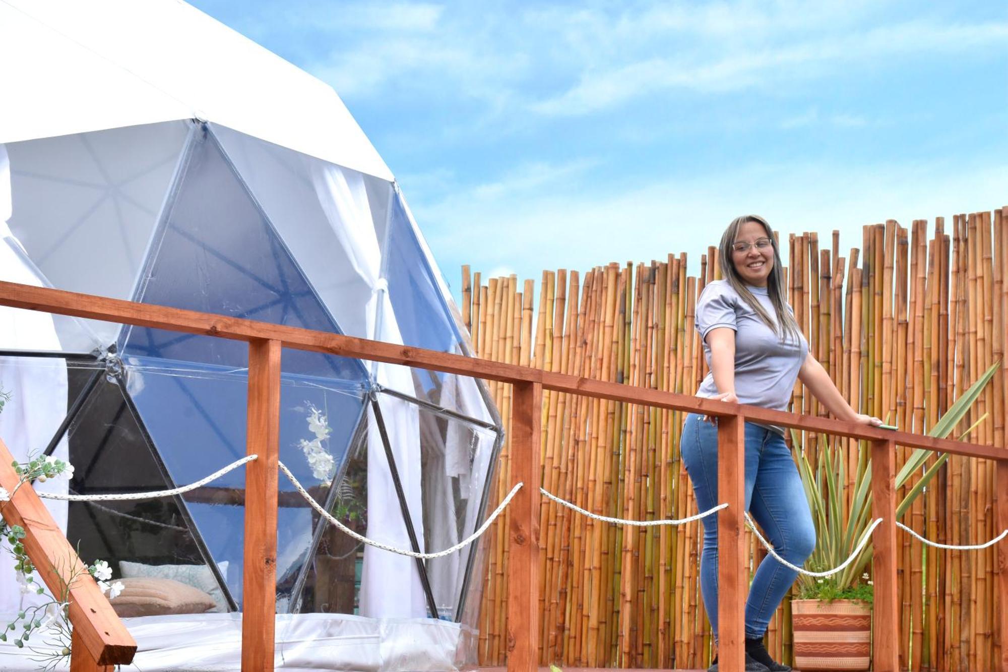 Glamping Claro de Luna Guatavita Exterior foto